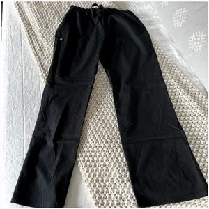 Black Cherokee Luxe Women's Scrub Pants Bottoms -Style 1066-  Small